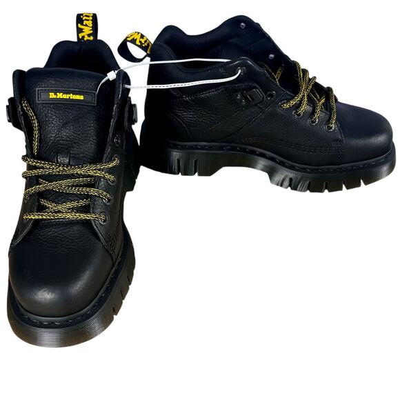 Doctor Doc Martens NEW Leather Mens 12 Woodard Grizzly
Black Hiker/Work Boots - Picture 1 of 11